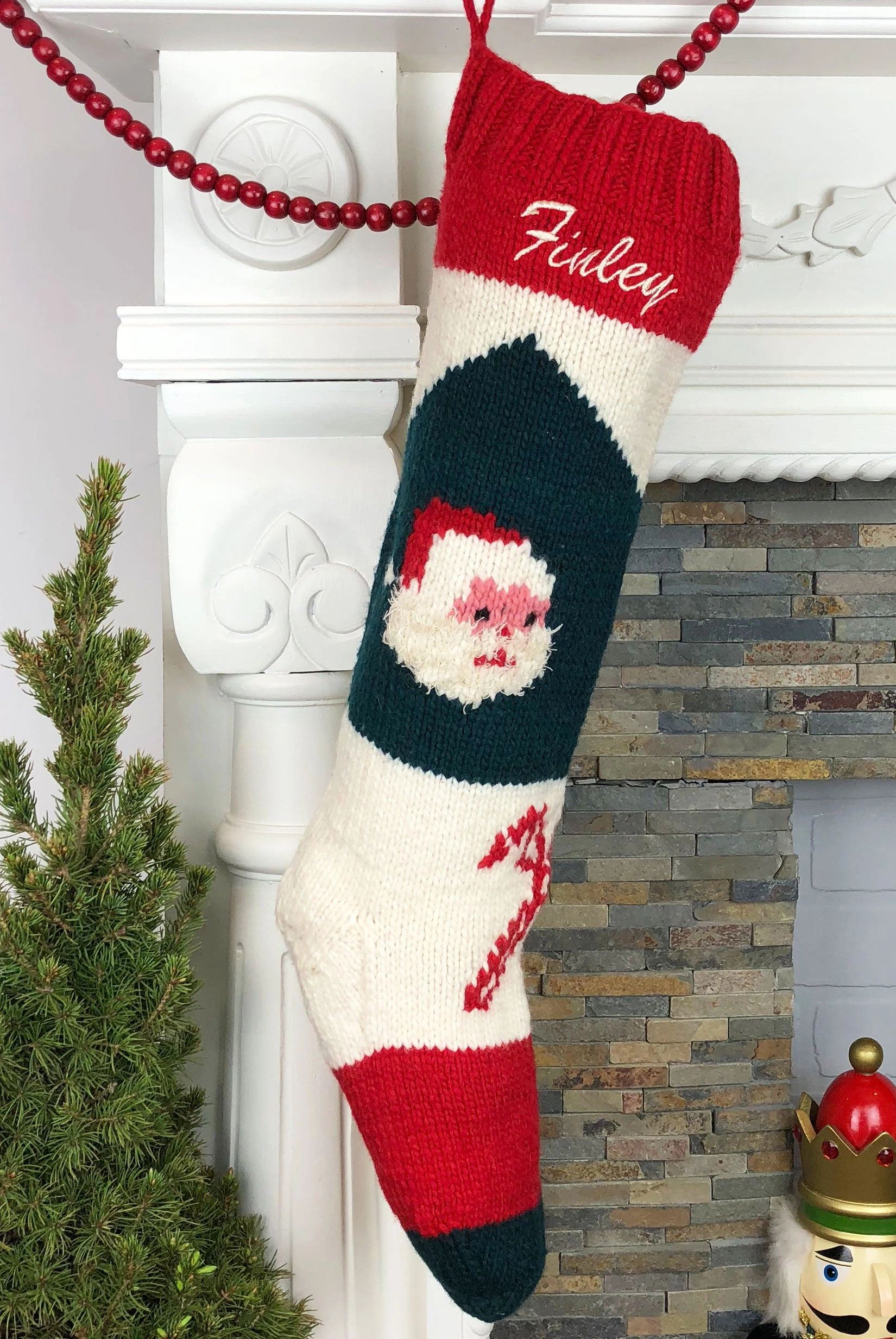 Handmade Bernat Stocking: Cozy, Personalized Christmas Gift – Crafted with Love!