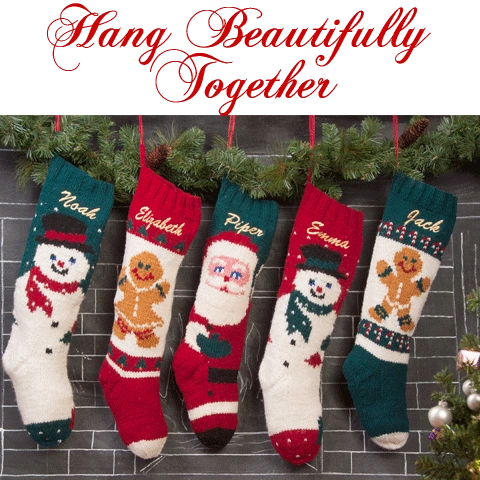 Cozy Gingerbread Christmas Stocking: Warm Wishes Knitted in Wool!