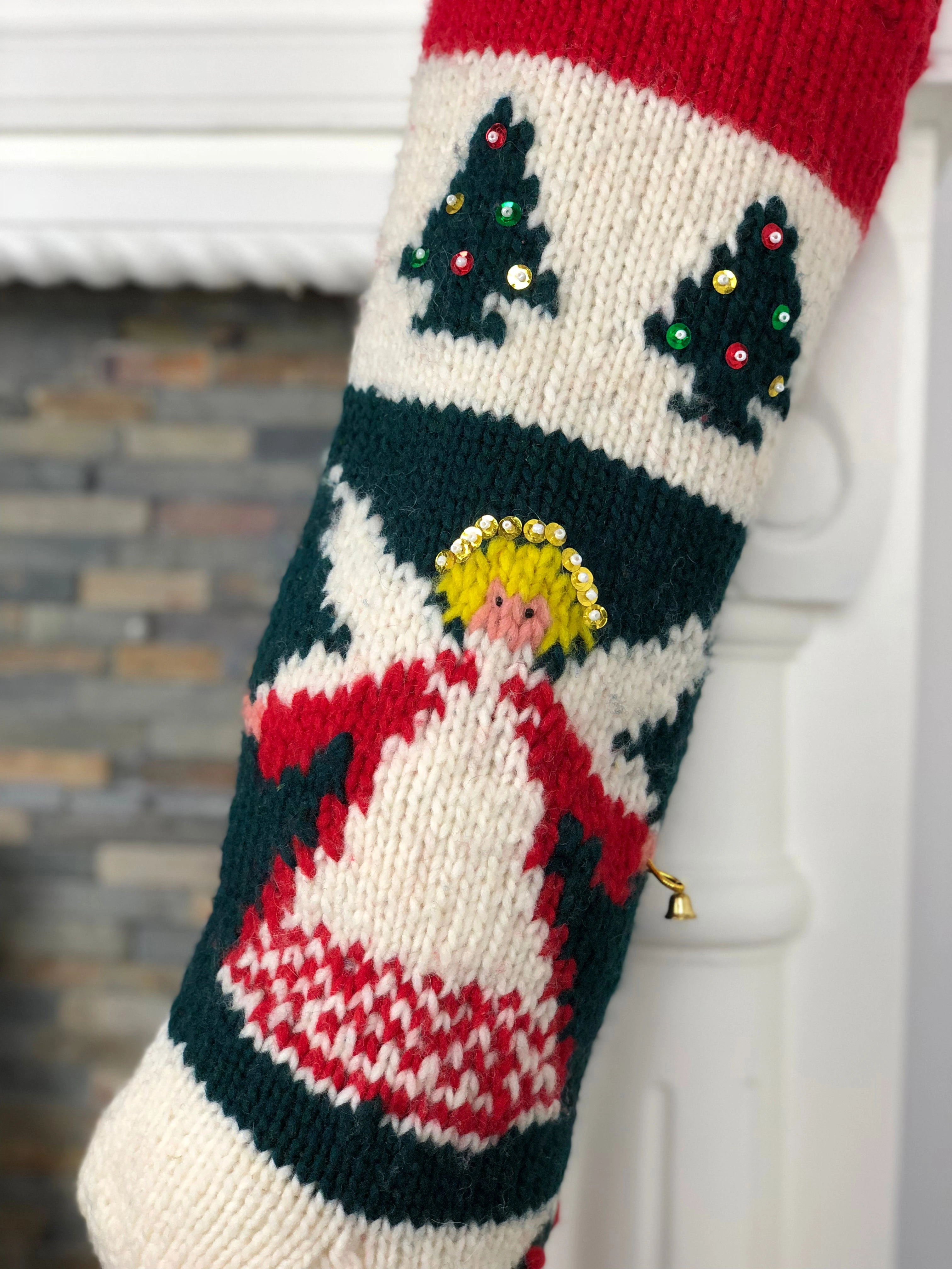 Handcrafted Bernat Angel Christmas Stocking – Make it Truly Special!